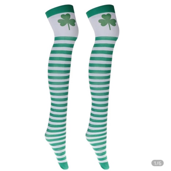 St Patrick’s Day Irish Pride Green Stockings - Picture 1 of 2